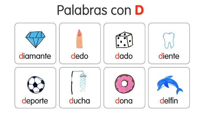 palabras con d