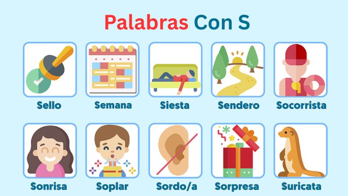 palabras con s