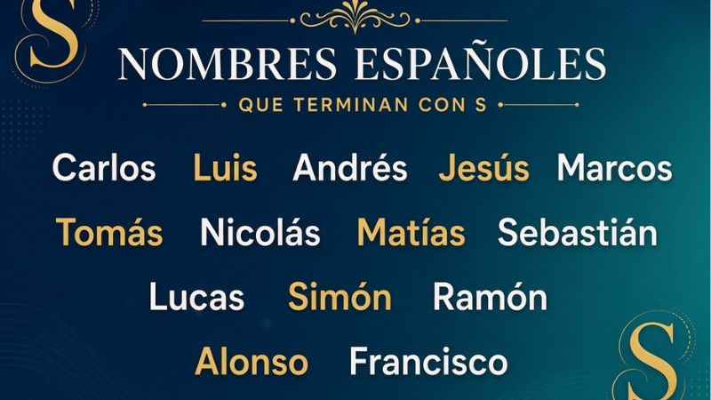nombres que terminen con s